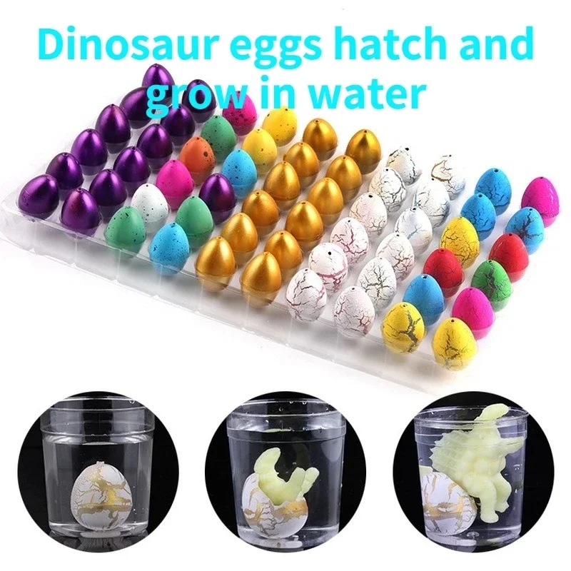 6-10pcs Magic Dinosaur Eggs Hatching In Water Growing Dinosaur Egg Animal Breeding Educational Toys for Children Kids Gifts