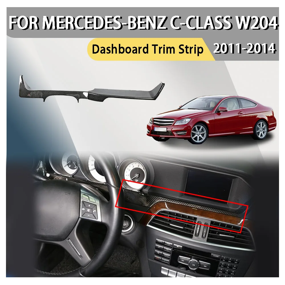 

Стайлинг автомобиля, украшение для приборной панели, декоративная полоса для Mercedes-Benz C-Class W204 2011 2012 2013 2014, отделка в стиле пасты