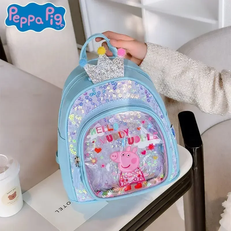 Nowy Kawaii Hasbro Peppa Pig Plecak George Śliczny Anime Torba Szkolna Plecak Podróżny Dziecięcy Śliczny Prezent na Święta Urodziny Zabawka