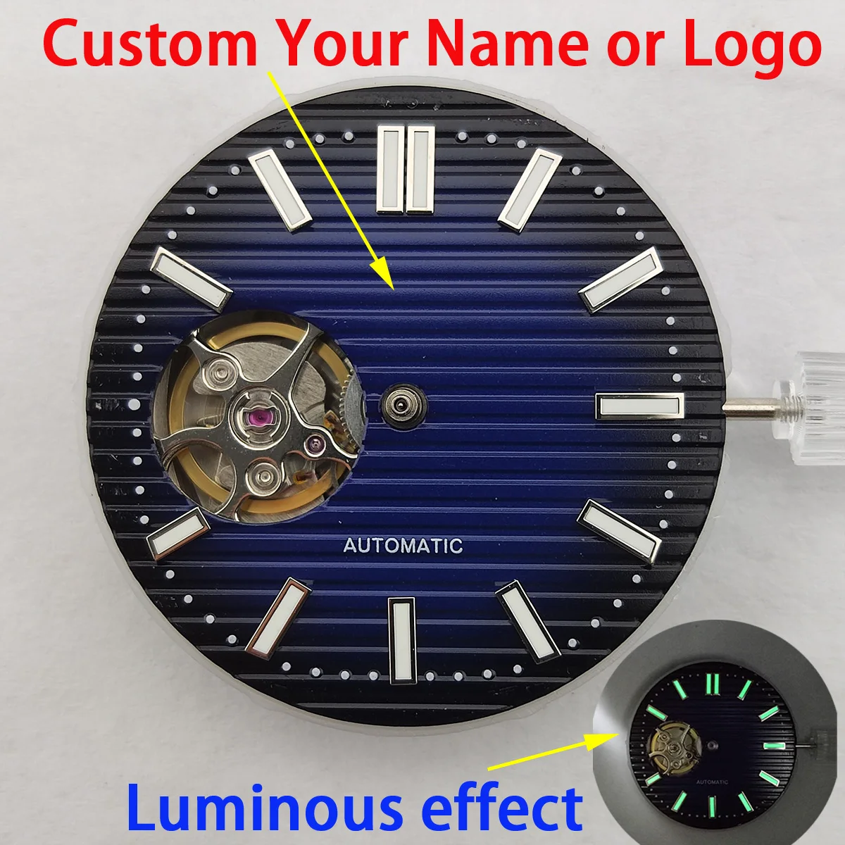 29.8mm nh38 dial NH35 case hands nh38 watch dial custom logo Miyota NH38 case nh35 movement sports watch accessories parts