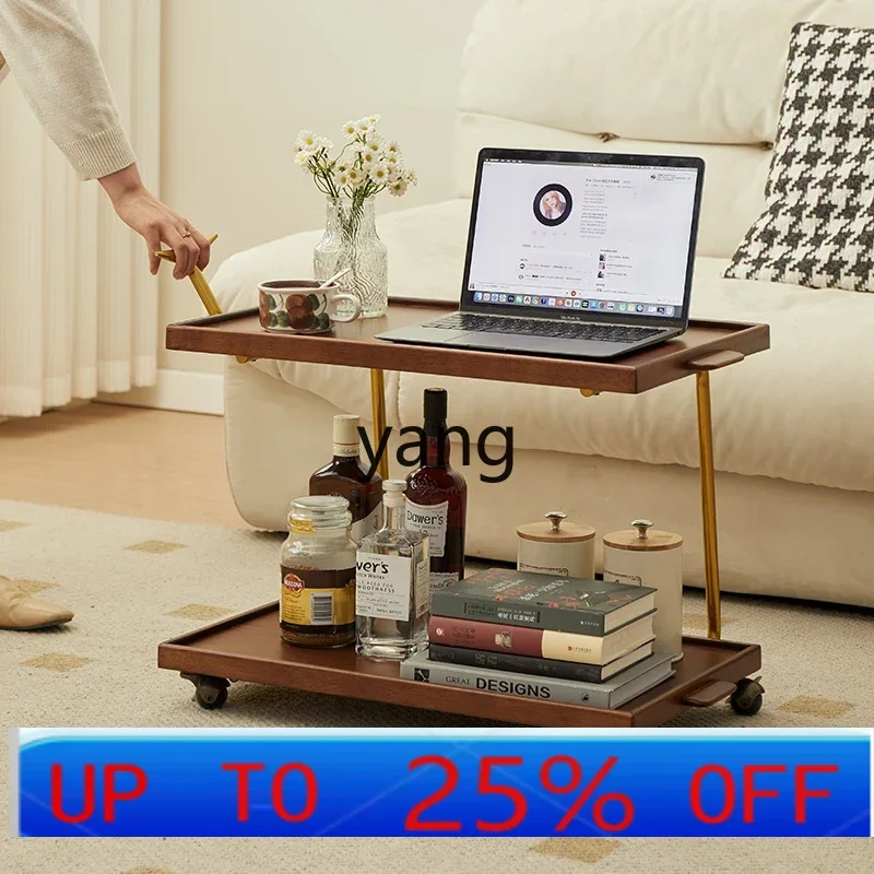 

LH removable sofa small side few cart rack household solid wood