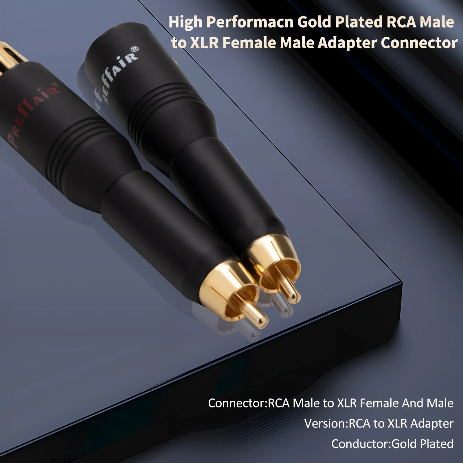 

Preffair XR1805 24-каратный позолоченный разъем RCA «папа» на 3-контактный разъем XLR «папа/гнездо» HIFI разъем для преобразования баланса
