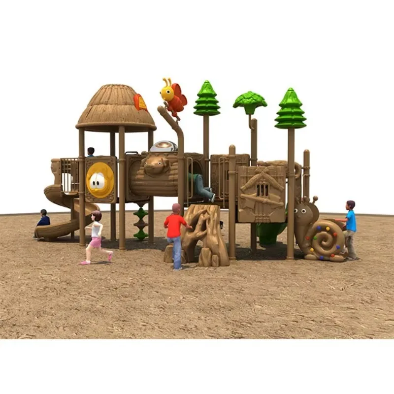 Playground Outdoor Kids Slide With Swings Wholesale Vendors Outdoors Older Kids Fairground Equipment Amusement Park Games