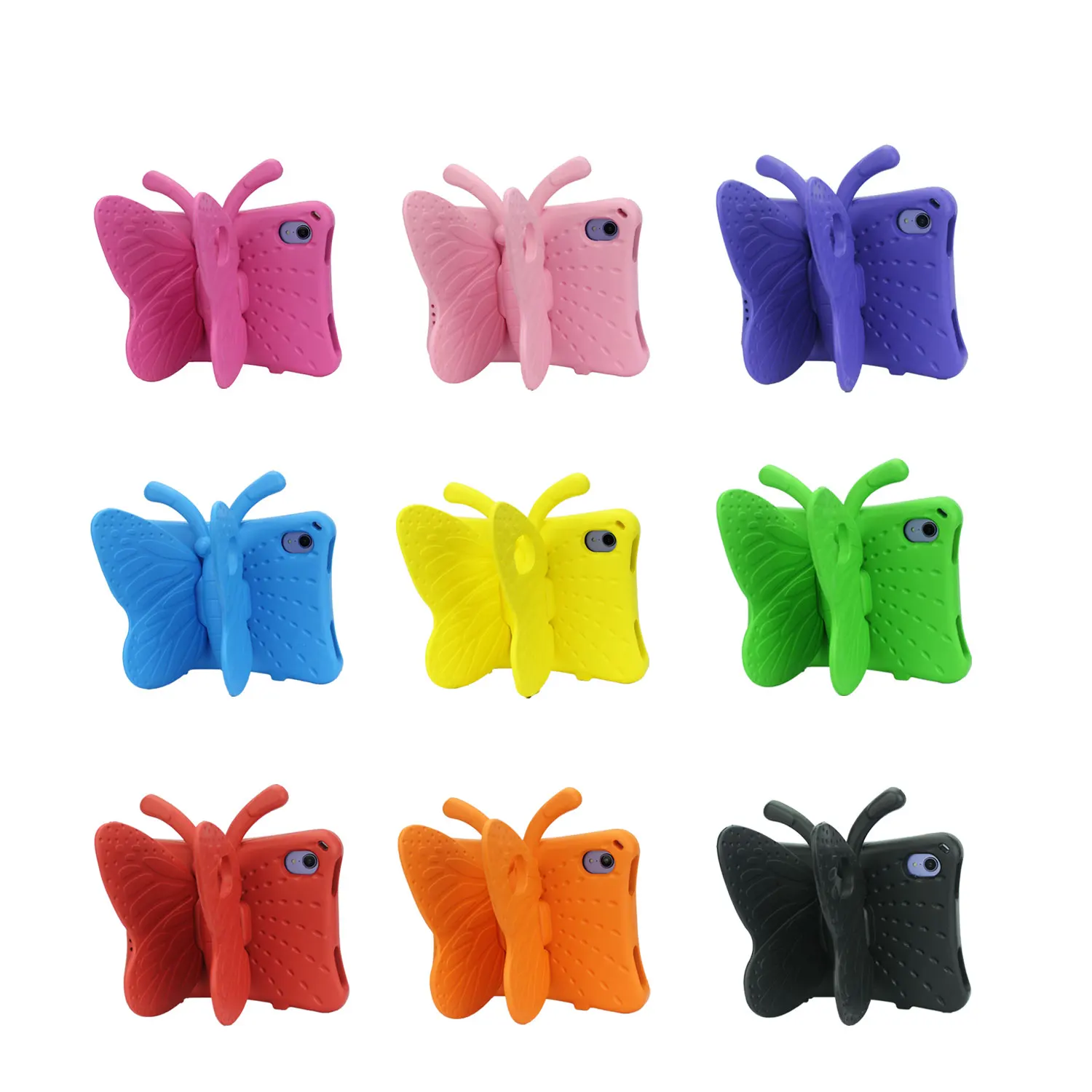 Cute Cartoon 3D Butterfly Case for iPad 10.9 2022 Air 5 4 Pro 11 Kids EVA Cover For 9.7 10.2 10.5 inch Mini 6 5 4 3 2 1 Shell