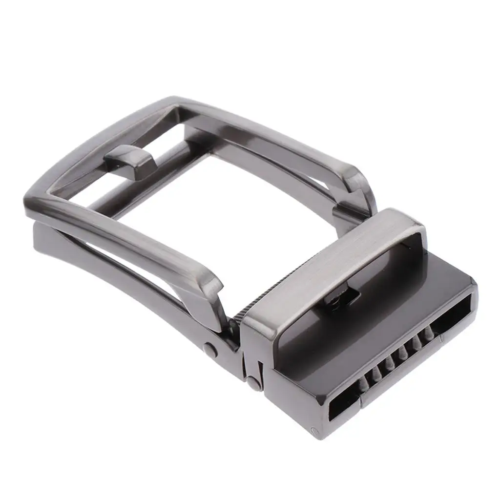 Ratchet Automatic Belt Buckle Only Classic Metal Replacement Accessory for Men's Genuine Leather Belt Adjustment