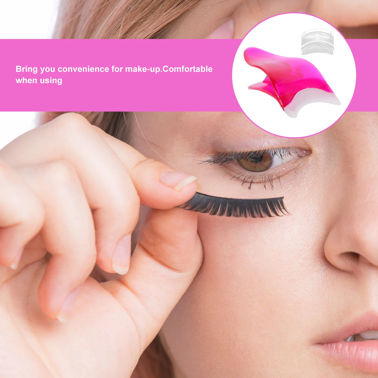 Herramienta aplicadora de pestañas postizas azules, ayudante de pestañas eficiente, accesorio de maquillaje, herramienta de pestañas postizas para ojos grandes y brillantes perfectos