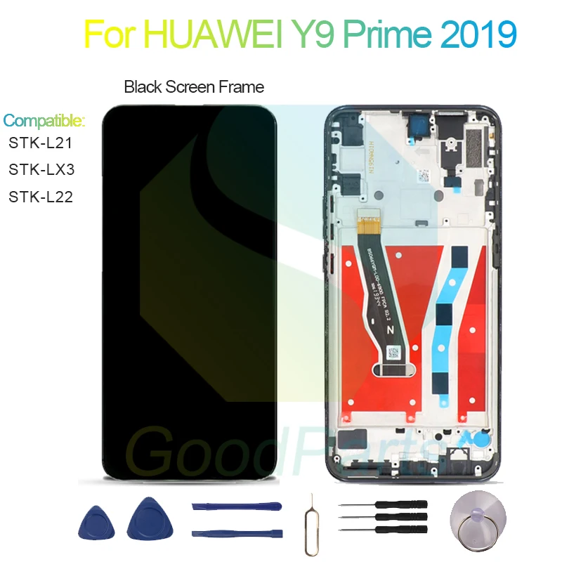 For HUAWEI Y9 Prime 2019 LCD Display Screen 6.59" STK-L21/L22/LX3 Y9 Prime 2019 Touch Digitizer Assembly Replacement