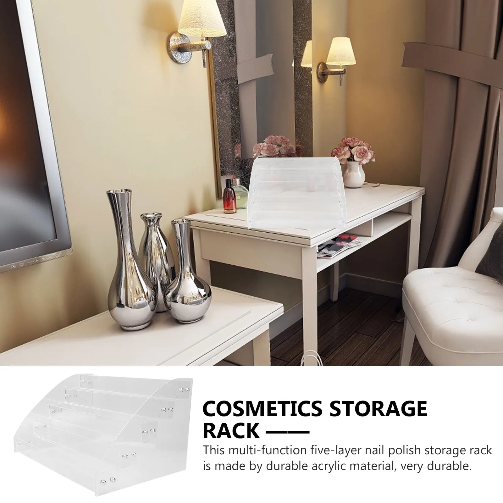 

Storage Rack Lipstick ganizer Multi layer Design 2 3 Combination Nail Polish St Home Decor Style Makeup Brush Holder