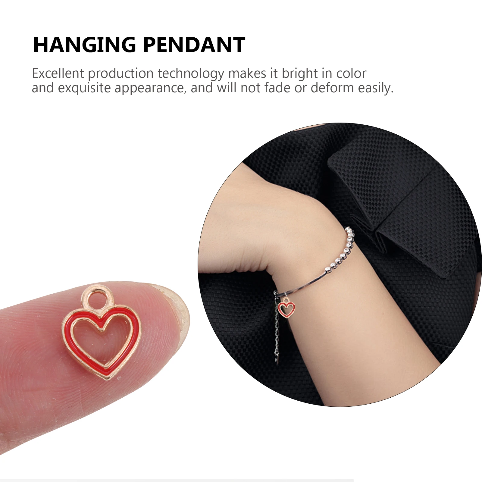 

Hollow Heart Pendant Charm Diy Shaped Jewelry Making Charms Pendants Ornaments Heart-shaped Hoop Earrings
