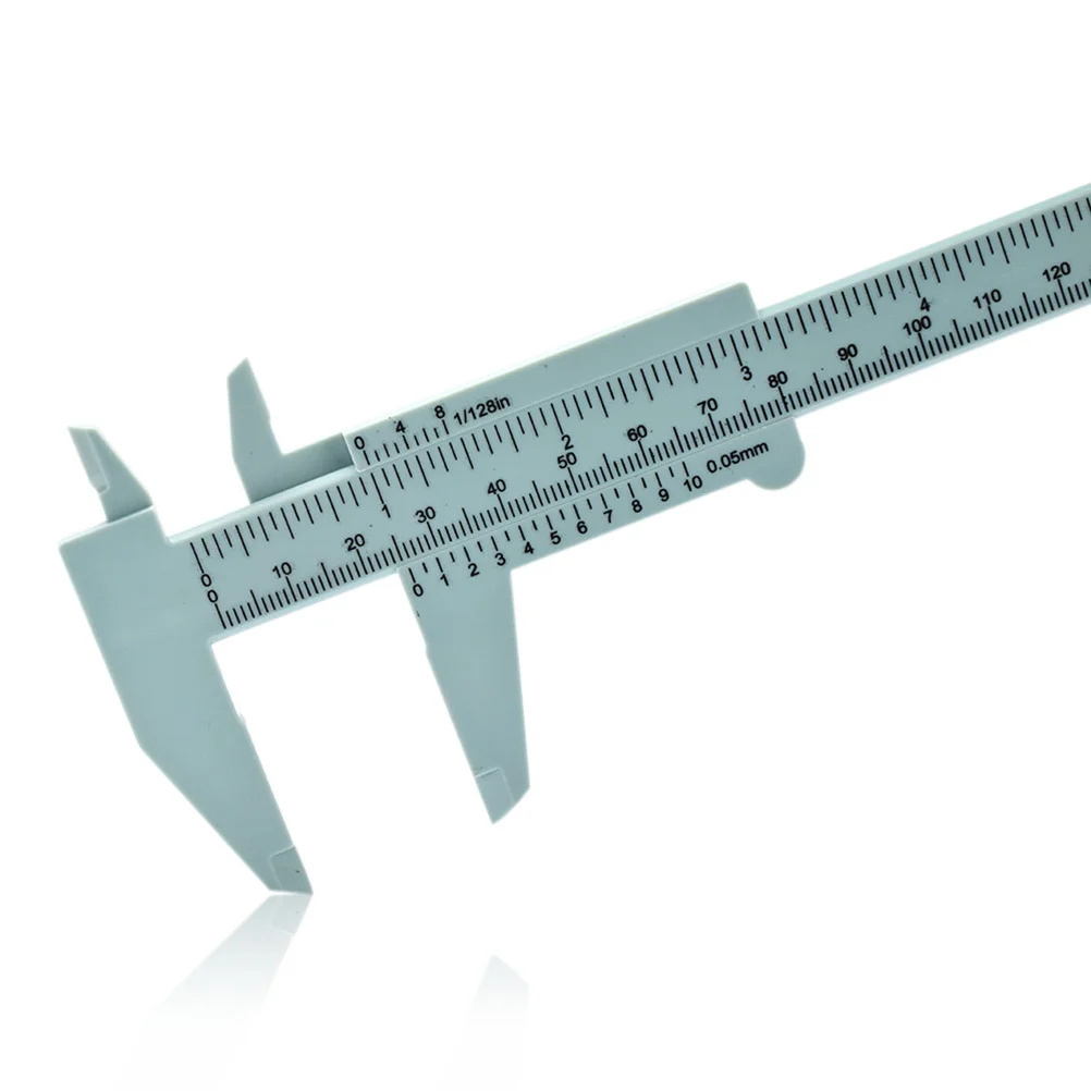 

150mm Mini Vernier Caliper Plastic Portable Measuring Tool for Tattoo Jewelry Handicraft Gauge Depth Step Vernier Caliper