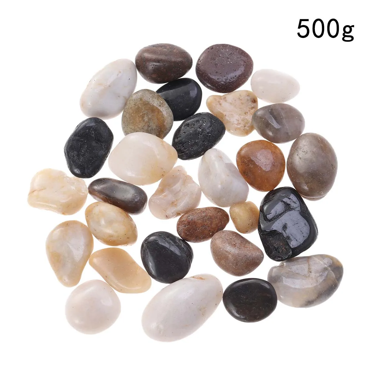 

Natural Cobblestone Rain Flower Fish Tank Stones 2-3 Size Colorful Smooth Garden Landscape Paving Engineering Stones