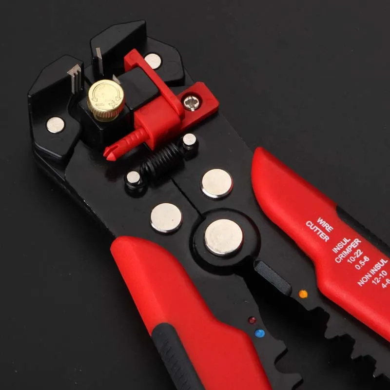 

1 Piece Crimper Cable Cutter Adjustable Automatic Wire Stripper Multifunctional Stripping Crimping Pliers Terminal Hand Tool