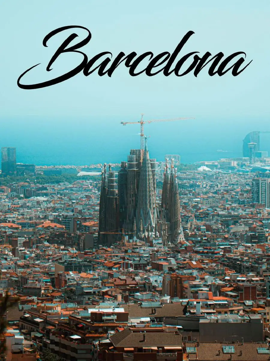 Barcelona Travel Collection Poster  Nature  Travel Inspired Wall Decor Print for Home Decoration