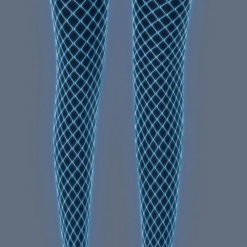 

Thigh High Stocking Women Glow Stockings Mesh Tights Y1AC