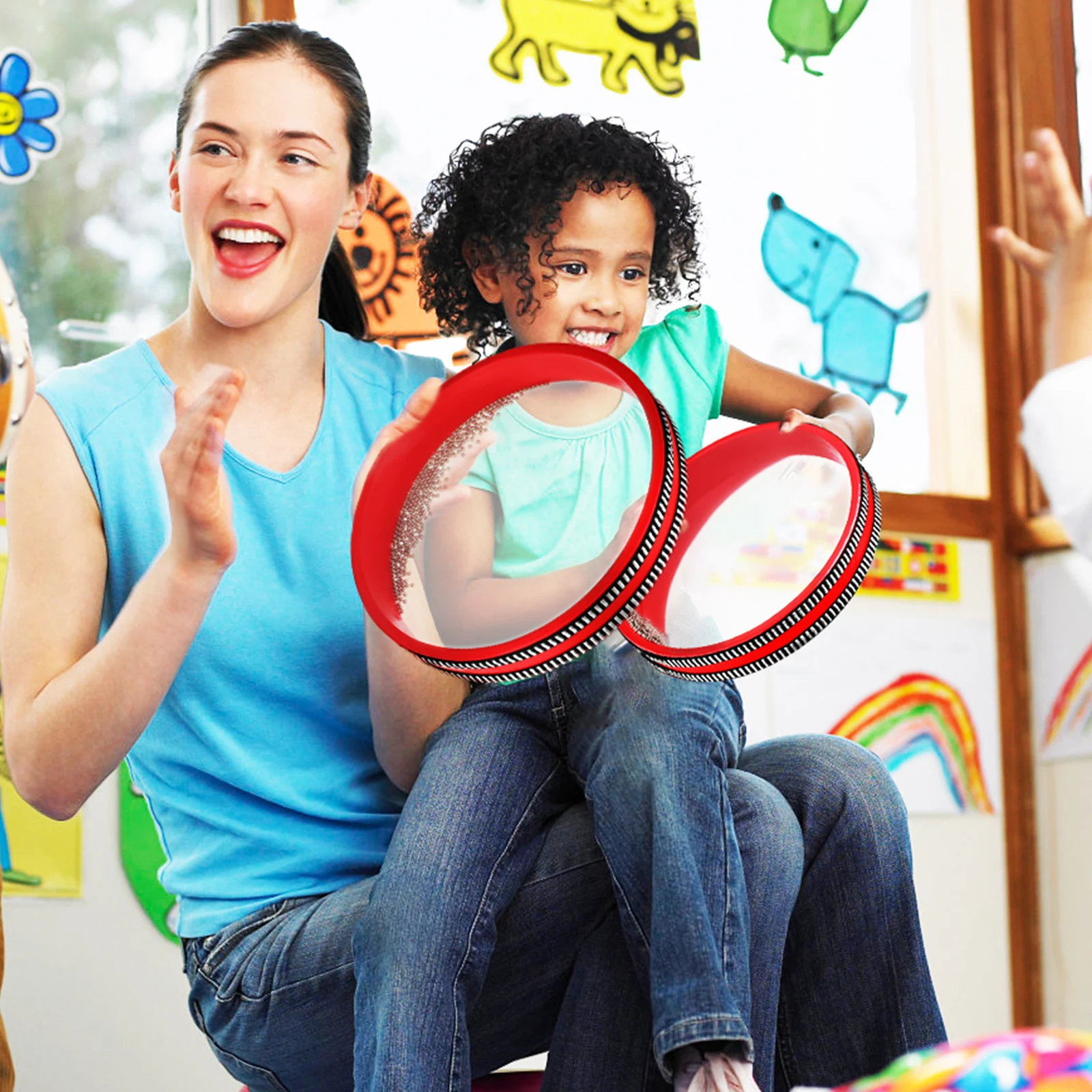 

3 Pcs Sea Wave Drum Instrument Kids Musical Instruments Hand Drums for Adults Ocean Percussion Plastic Child