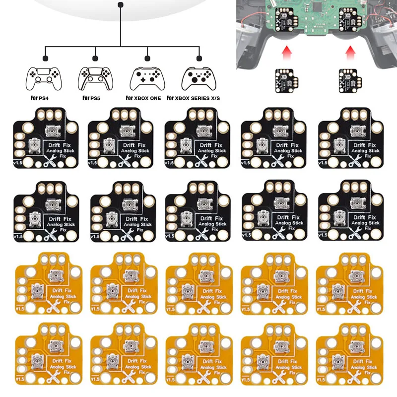 Universal Gamepad Joystick Drift Repair Board Controller Analog Thumb Stick Drift Fix Mod for PS4 PS5 Xbox One Board