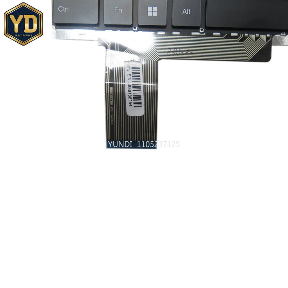 YD Laptop No Backlit US RU LA Keyboard For DERE R16 Pro R16Pro MB3303008 F0062-008 WIN11 Russian RU Latin America LA Black No Fr