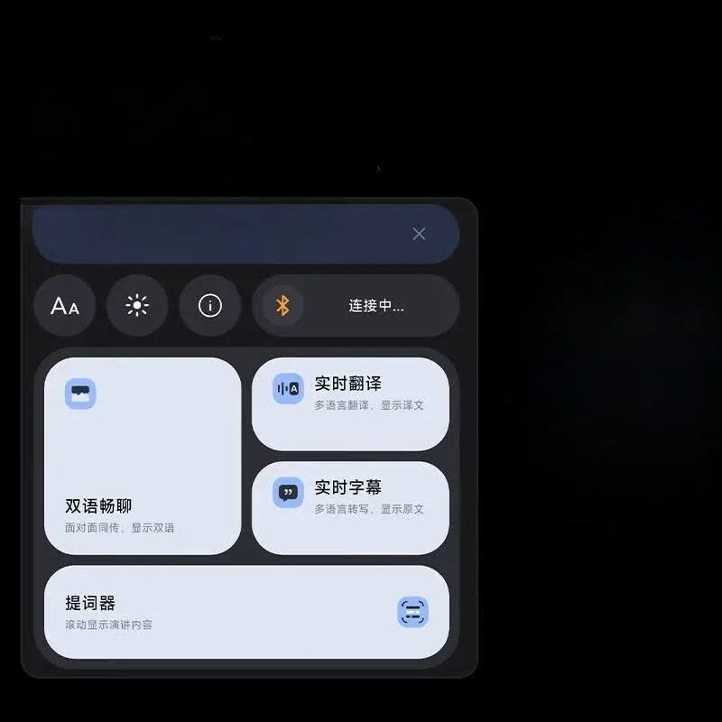Intelligent AI translation glasses ar speech prompts real-time professional translators hearing impaired