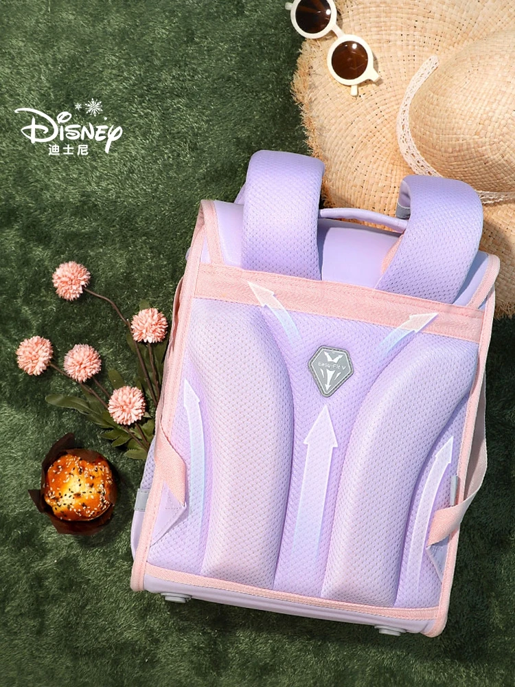 Disney Frozen School Bags For Girls Elsa Anna Primary Student Shoulder Orthopedic Backpack Grade 1-3 Large Capacity Mochila