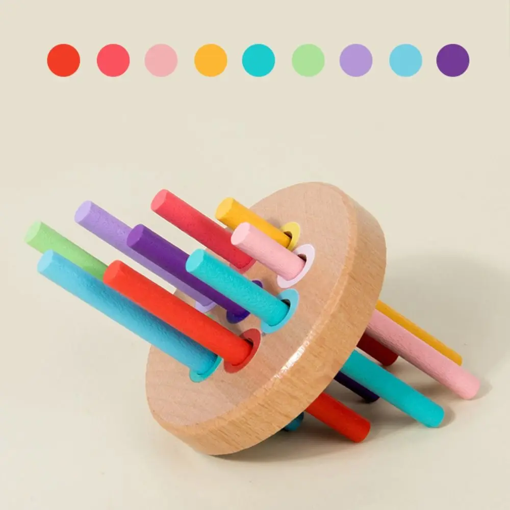 Colourful Sticks Wooden Stick Board Game Fine Motor Development Educational Wooden Stick Tower Toy Set High-quality Counting