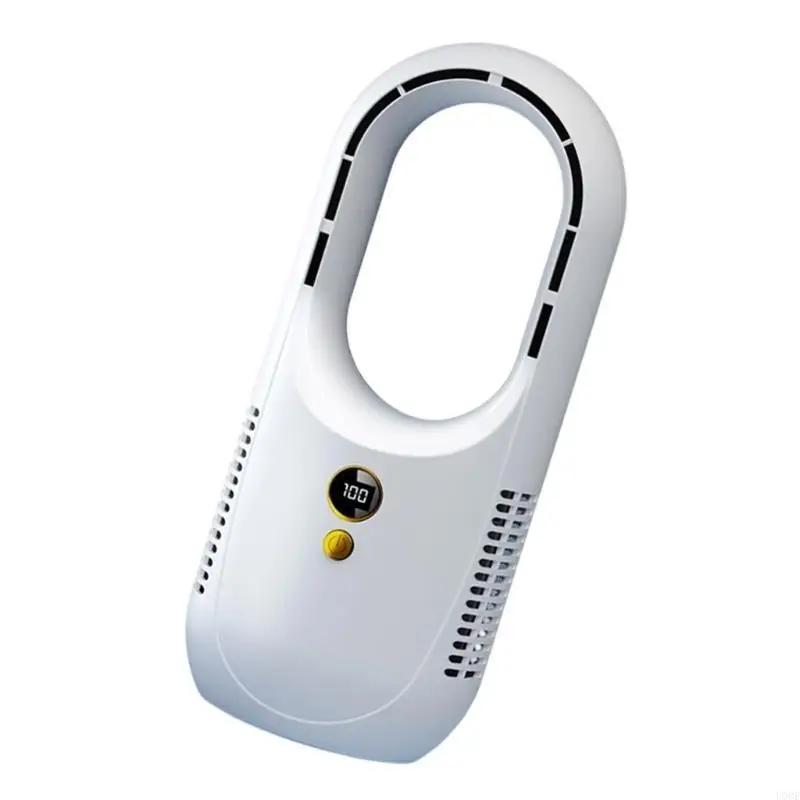 مروحة USB قابلة لإعادة الشحن، مروحة خالية من الشفرة، موفرة للطاقة، مروحة تخييم، مروحة سفر، نسيج ABS، بطارية كبيرة للتخييم في