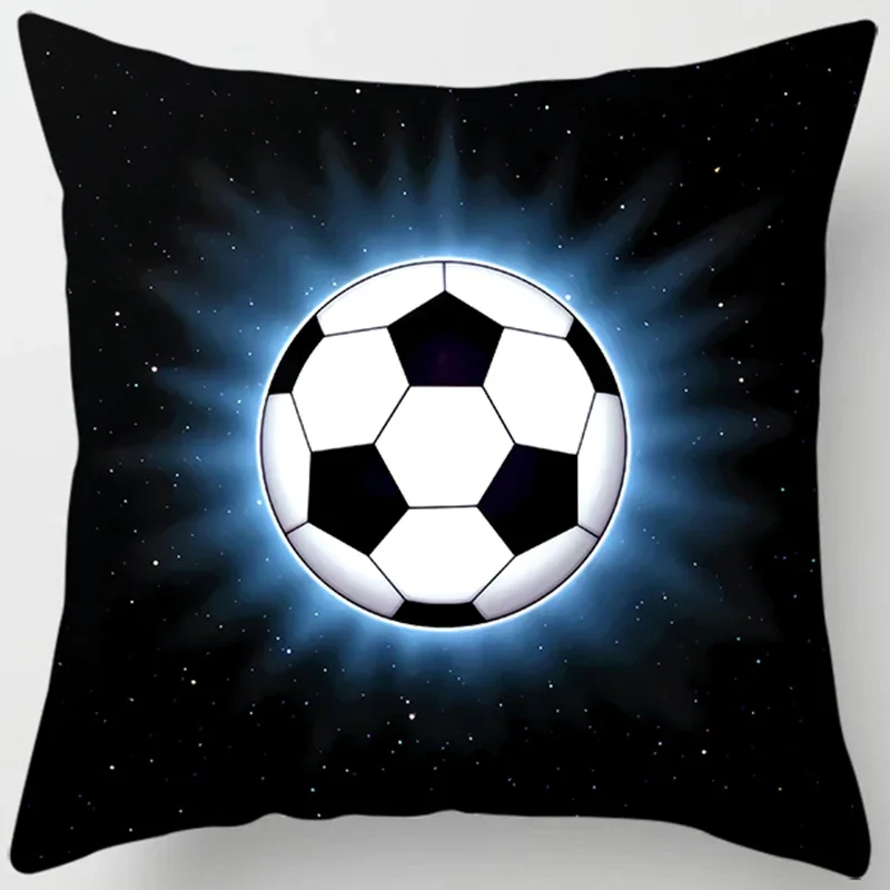 ZheYu  Football,go!go!go! Printed square pillowcase, used for home decoration, car sofa cushion cover (45cm*45cm)