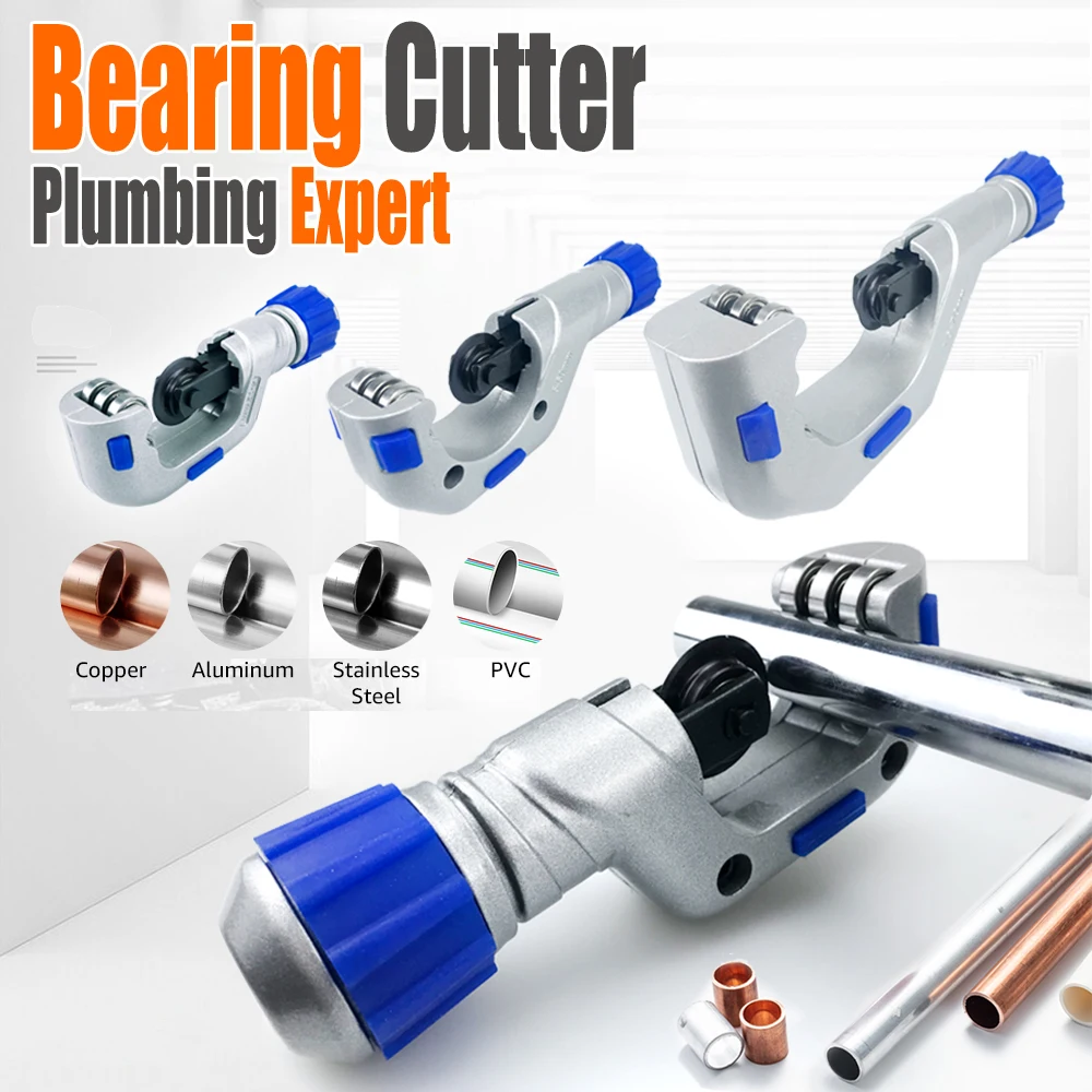 Roller Type Tube Cutter 4-32/5-50/6-70mm Bearing Pipe Cutter Copper Tube Stainless Steel Tube ETC. Plumbing Cutting Tool