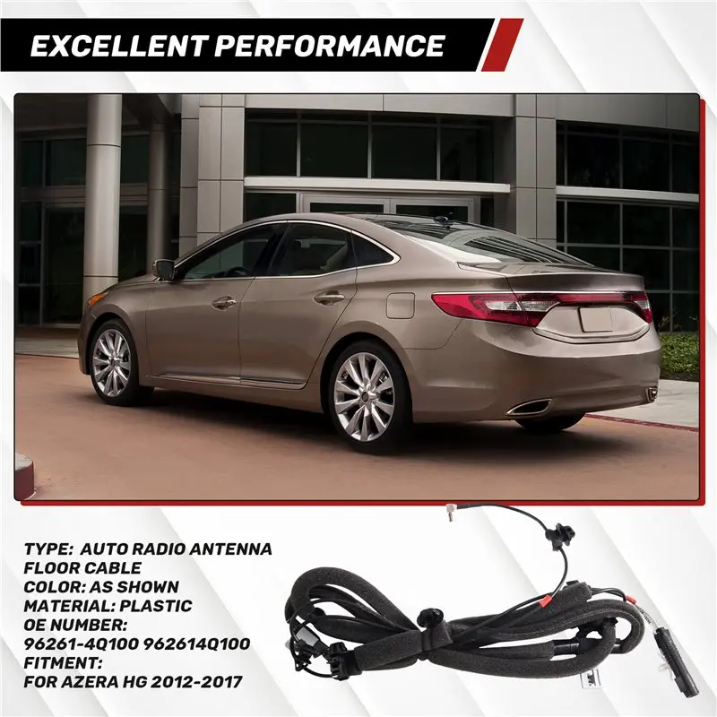 【Top Sale !!】OE 96261-4Q100 Auto Radio Antenna Floor Cable For Azera 2012-2017 Rear Window Aerial Line Navi Connect Wire