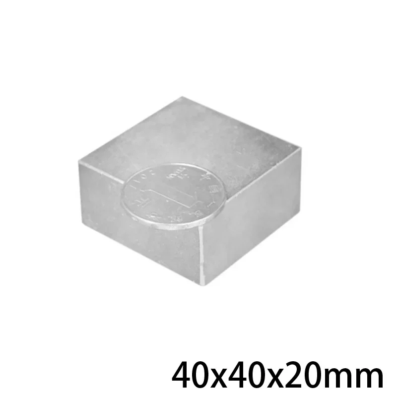 40x40x20 Thick Quadrate Permanent Magnets Strip Neodymium Magnet N35 40x40x20mm Strong Magnetic Magnets 40*40*20