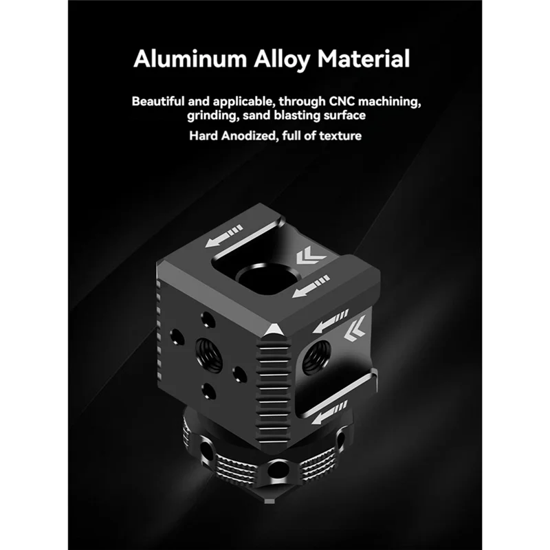 

Exquisite Workmanshipp-Triple Hot Shoe Mount Adapter 1/4 Arri Hole Hot Shoe Monitor Base Mic Fill Light Bracket Holder For SLR C