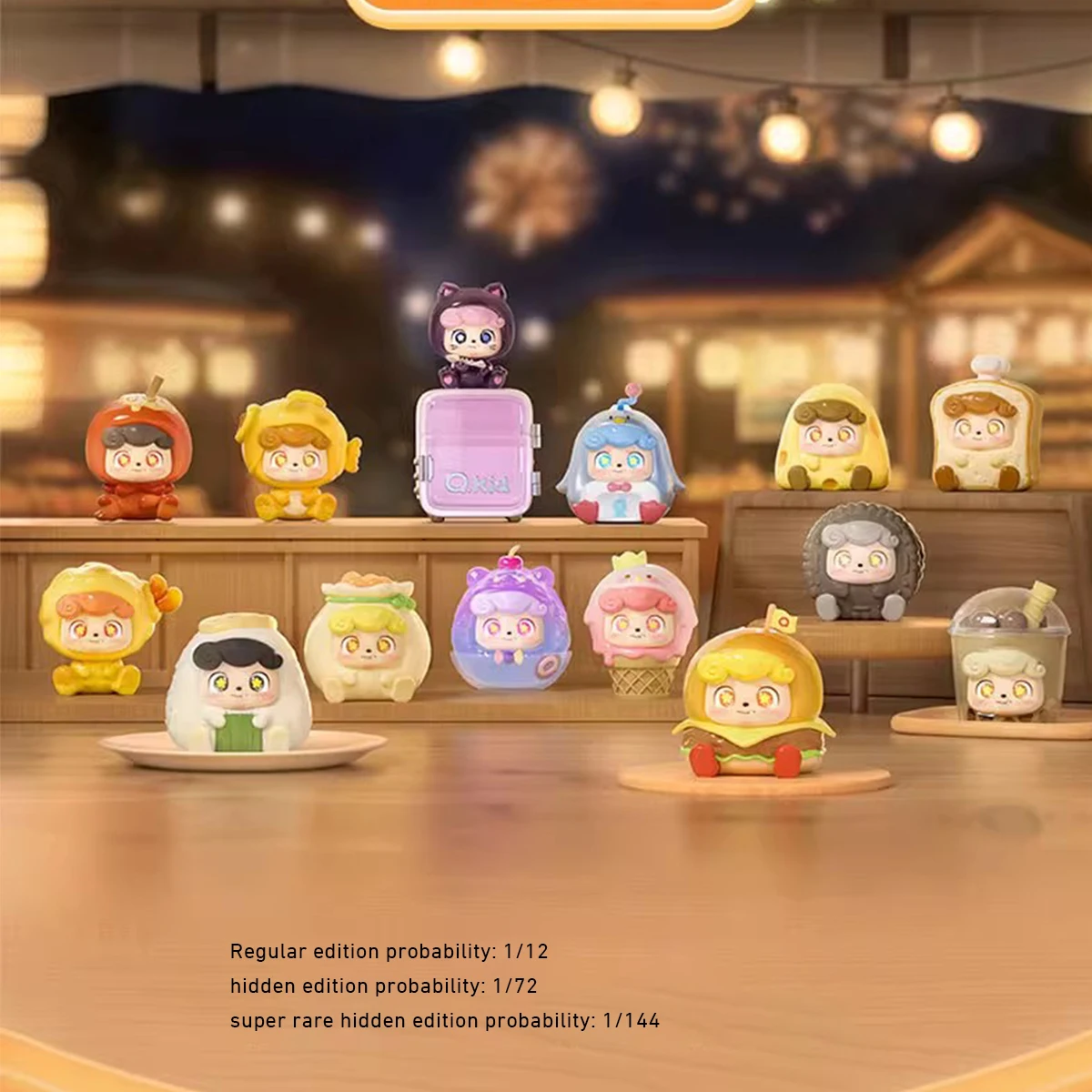 HIPLAY JOTOYS Q.Kid Street Snack Mini Series Set Figura scatola cieca