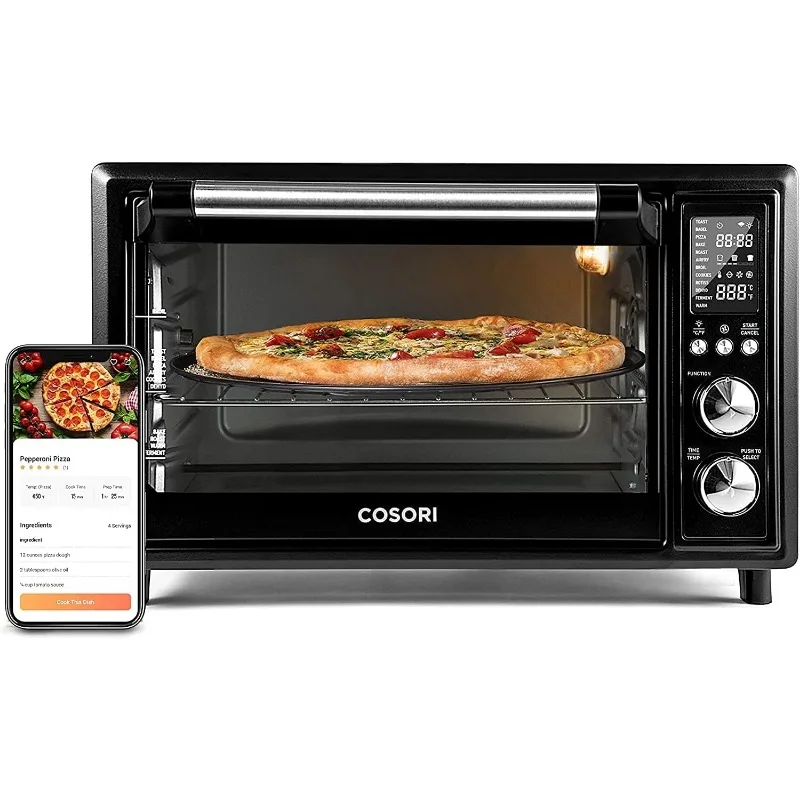 COSORI Smart 13-in-1 Air Fryer Toaster Oven Combo, Airfryer Rotisserie Sous Vide Convection Oven Countertop, Bake, Broiler,Roast