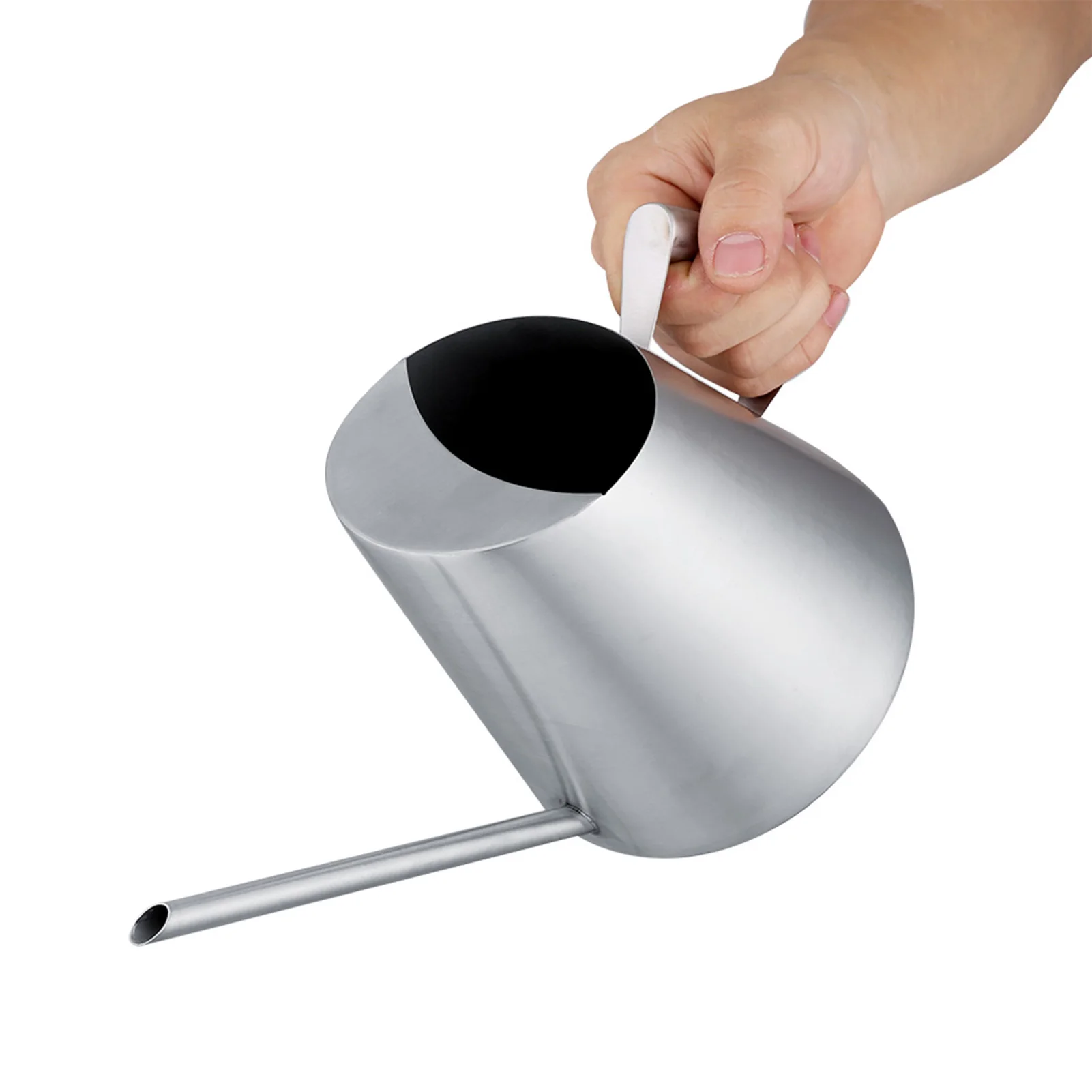 

1500ml Stainless Steel Watering Can Brushed Garden Planting Indoor Outdoor