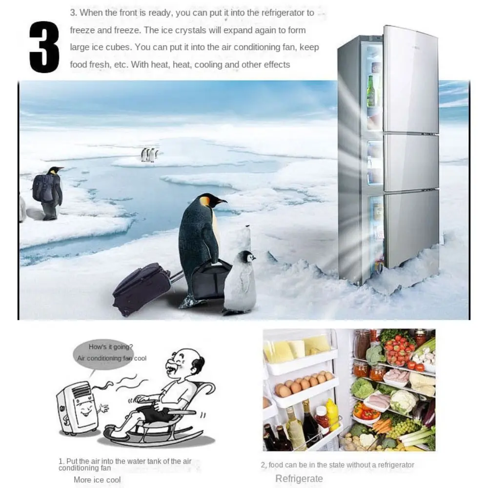 Reusable Reusable Ice Packs Cold Chain Transportation Fresh-Keeping Cold Block Ice Pack Ice Plate Air Conditioning Fan