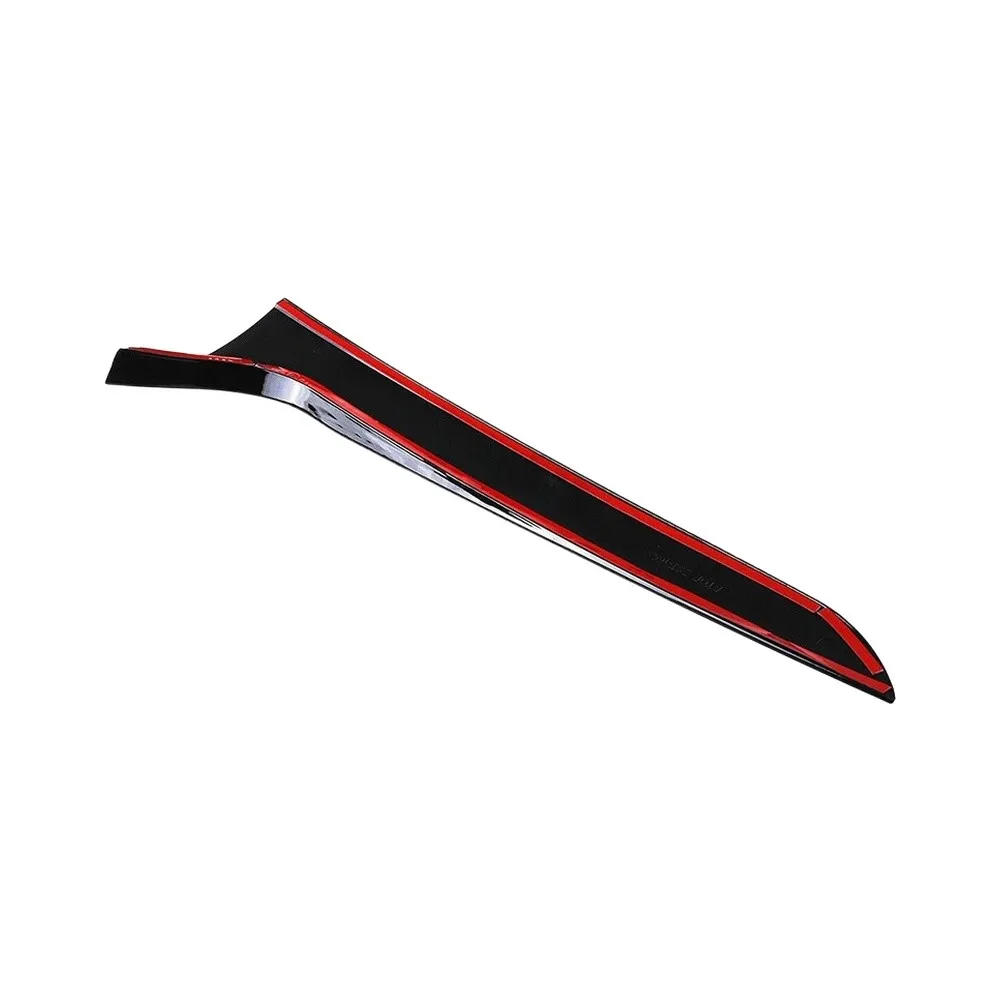Gloss Black Trim Rear Spoiler Sleek Glossy Finish Sporty Modern Look Rear Window Side Spoiler Rear Spoiler Gloss Black