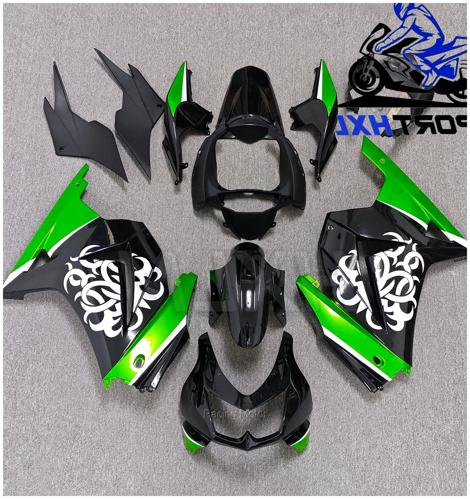 Fairings for EX250 11 12 Ninja 250R Motorcycle Fairing for Kawasaki Body Kits 2008 - 2012 Black unpainted | Racing Motor Store