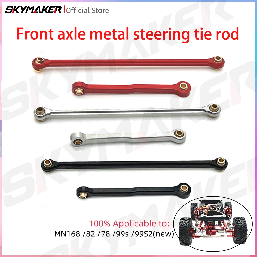 1/12 RC Car Crawler MN78 MN82 Mn168 MN99S D90 D96 D91 Tirantes de dirección de eje delantero de Metal Actualización de piezas de coche Accesorios herramientas rc