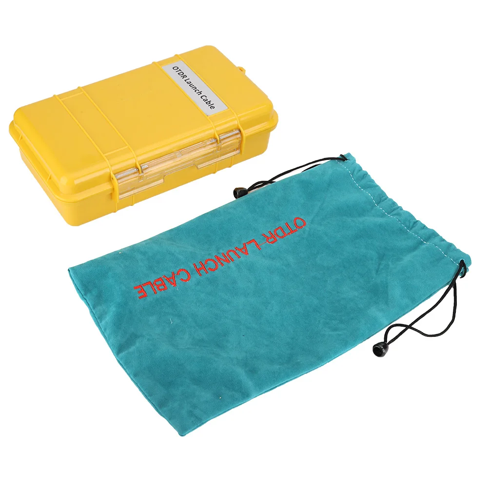Glasvezel OTDR Launch Cable Box Dead Zone Eliminator Fiber Ring SC/APC-SC/APC SM 1 km