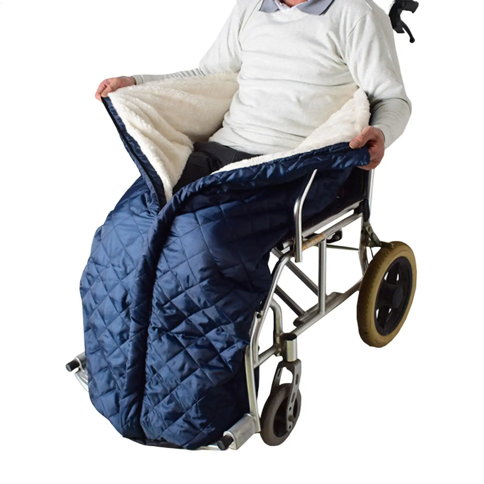 

Wheelchair Lap Blanket Waterproof Windproof Recliner Chair Pocket Warmer With Zipper Wheelchair Knee Blanket Coat For Women Men