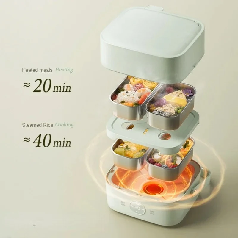 Electric Lunch Box Cooking Heating  Plug-in Office Worker Hot Food Artifact Bento Box Self-Heating Insulation