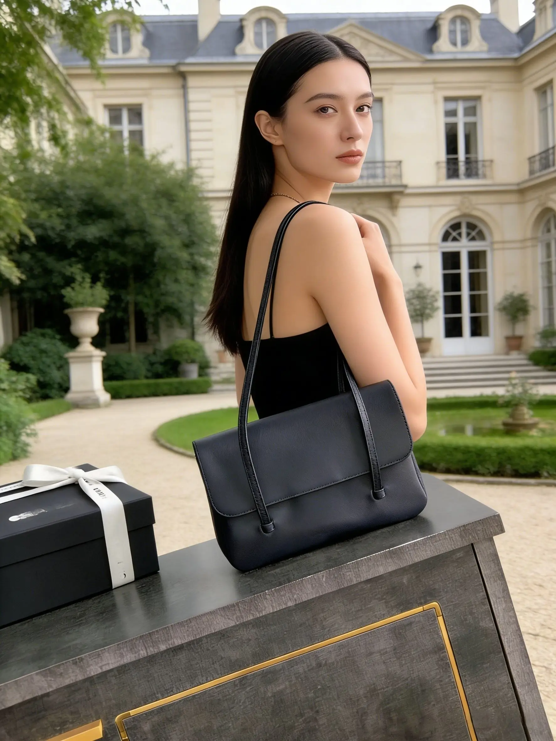 

Top-layer Cowhide Leather Women Shoulder Bag Senior Sense Fashion Simple Genuine Leather Bag Versatile Niche Design Women Bag