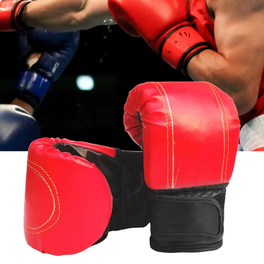 1 Pair Excellent Kickboxing Gloves  Adjustable Thickened Sparring Gloves  Hand Target Sandbag Gloves