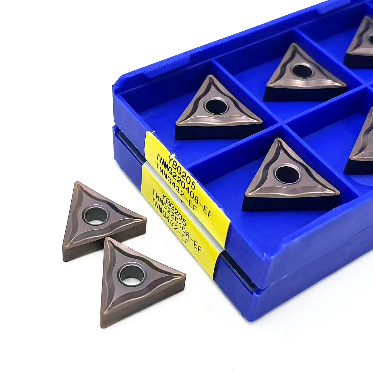 Carboneto inserir TNMG220404 EF TNMG220408 EF YBG205, YBG205 M20-M40, processamento original, aço inoxidável, 10pcs