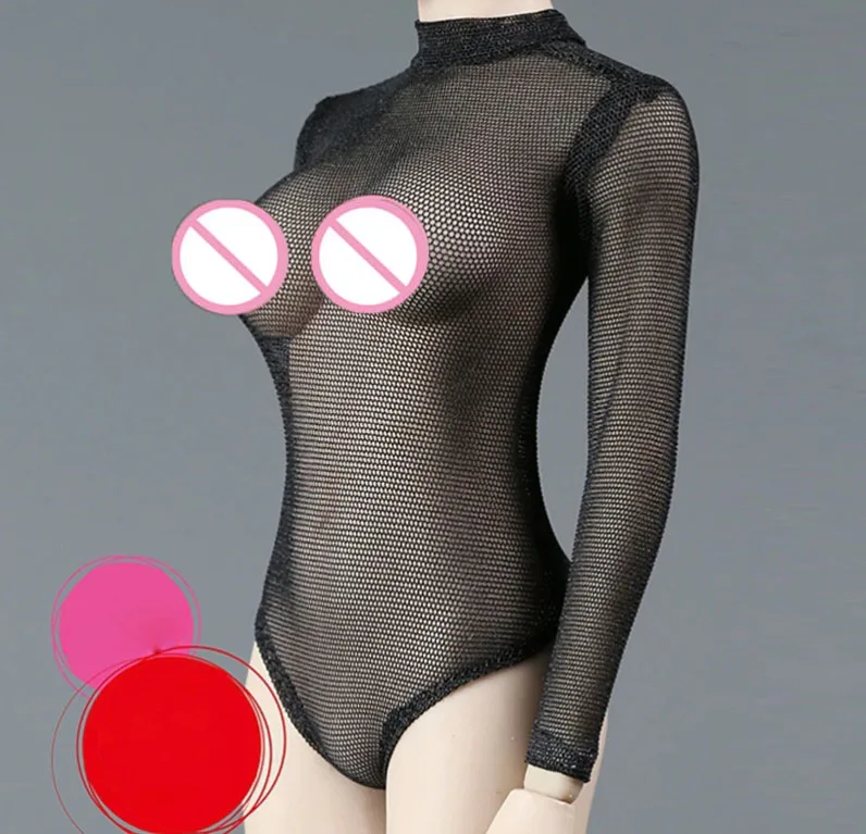 

1/6 Scale female clothes sexy mesh bodysuit fit 12 inches TBLeague JIAOU action figure