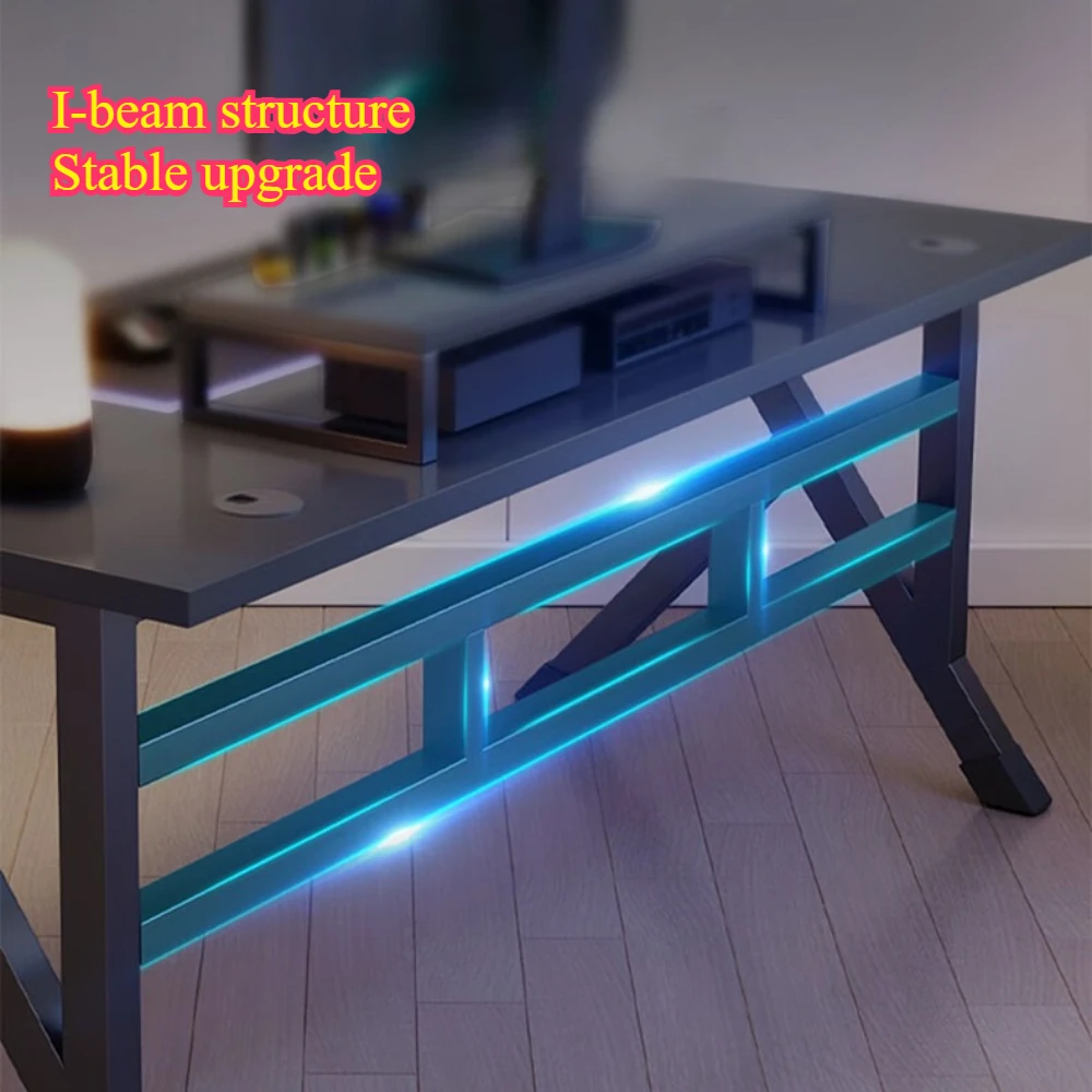 Ergonomic Gaming Table Desktop Computer Double Player Gaming Luxury and Stable Gaming Table Bedroom Writing and Learning Desk