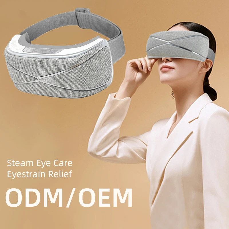 Professional steam eye mask ems microcurrent  massager with heat compression  massage equipment