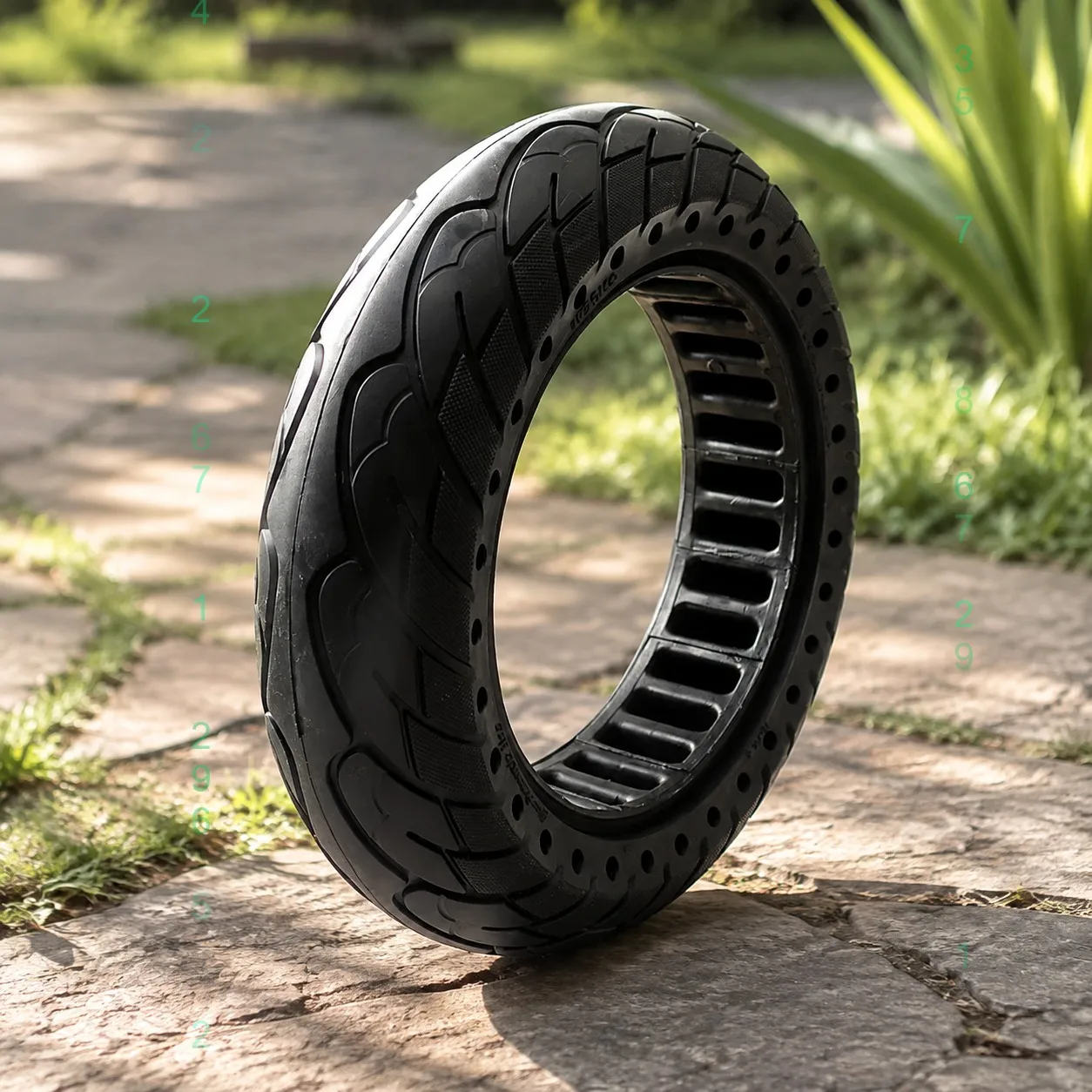 10 Inch 10x2.50 Solid Scooter Tire 10*2.5 for KuGoo M4 Electric Scooter Honeycomb Tubeless Tyre