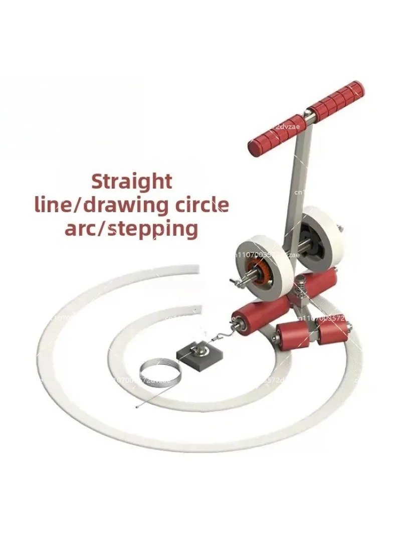 Magic Line Tape Applicator for Courts & Parking - Circle Drawer Masking Tape Machine for Basketball Badminton  Parking Spaces