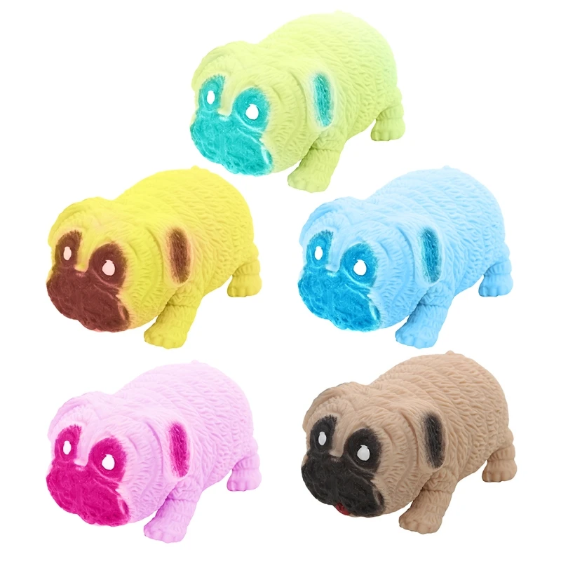 

Miniature Novelty Toy Handhold Squeeze Set Pug Dog Toy Boys Girls Gift Stress Relief Game Stretching Toy