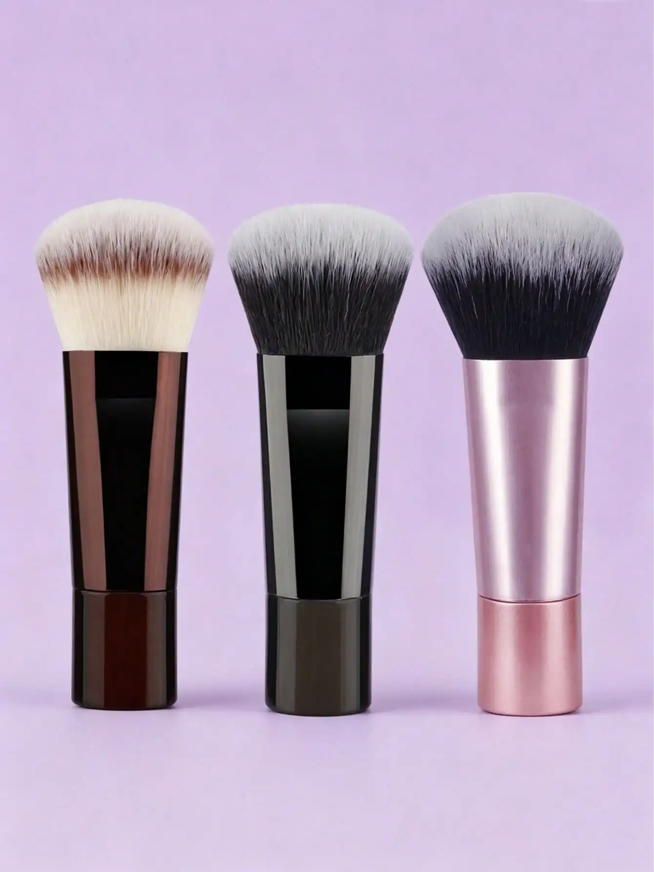 Portable Mini Short Handle Makeup Brush Soft Bristles Foundation Blush Powder Blending Face Cosmetic Beauty Tool